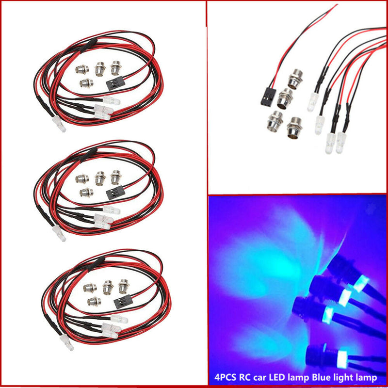 5mm Blue LED Bright Headlight 3V-7V for Axial SCX10 RC4WD D90 1/10 RC Trucks