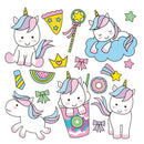 unicorn clothes patches heat transfer stickers diy printing iron on appliques M&