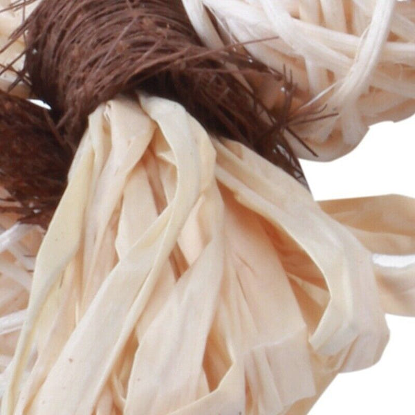 Pet Parrot Conure Cockatiel Parakeet Budgie Bird Chew Bites Swing Cages ToysR7M6