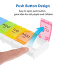 Pill Box Case 14 Slot 7 Days Weekly Medicine Organizer Tablet Storage Dispenser