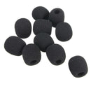 10 X Black Sponge Microphone Cover Mic Cover Lavalier Lapel Microphone