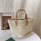 Splicing Leather Plush Casual Shoulder Top-handle Bag Autumn Handbag for Female