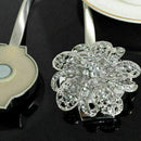 Magnetic Crystal Flower Curtain Tiebacks Tie Backs Hold Clips Decors Buckle G6U3