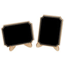 10pcs Round Angle Wooden Craft Message Blackboard Chalkboard Wedding Decor