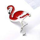Cartoon Animal Enamel Flamingo Collar Pin Corsage Brooch Jewelry Girls Wome@