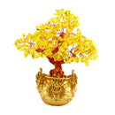 Crystal Money Tree Bonsai Feng Shui Bring Wealth Lucky Home Ornament 7inch