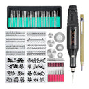 Electric Micro Engraver Pen Metal Glass Diy Engraving Tool include Bits Stencils
