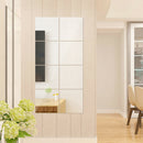 8pcs Removable Mirrors Wall Stickers Home Bedroom DIY Square Mirror Decals