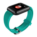 116 Plus 1.3 inch Touch Smart Bracelet Heart Rate Fitness Tracker (Green)