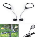 Bicycle Bike Mobility Scooter Handlebar Mirrors With Safety Reflector X1Pair JS
