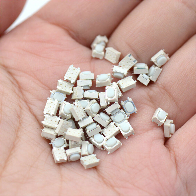 50pcs 3*4*2.5mm Tactile Push Button Switch Tact Switch Micro Switch 4-Pin A Gw