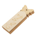 10pcs Country Wooden Butterfly Crafts Tags Bookmark Scrapbooking Wedding DIY