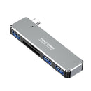 5 In 1 Plug And Play USB3.0 C Hub OTG Aluminum Alloy Mini Portable for iPad Pro