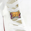 Creative Clothing Bags Women Men Metal Lapel Pin Flower Letter Drip Brooch