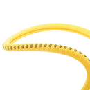 1000x Soft PVC Power Wire Cable Ties Cable Markers No. 0~9 Assortment Yellow