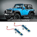 1 Pair H3 LED Lamp 3030 6SMD 36W 6000K 1100LM Car Headlamp Fog Bulbs White Light