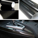 7D Glossy Carbon Fiber Vinyl Film Intrior Wrap Stickers 60" Film 12" Decals B0G9