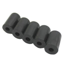 5 Pieces Cello Endpin Rubber Tips Caps Non-Slip, Black