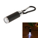BlackUseful Retracted Mini Pocket Carabina Torch LED Light Flashlight Lamp  A