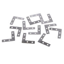 100PC 38mm Flat L Shape Bracket Brace Right Angle Corner Repair Plate Fixing