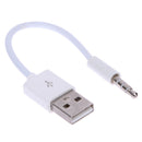 Charger Data USB 3.5mm Sync Audio Cable for iPod Shuffle 3rd 4th Gen A