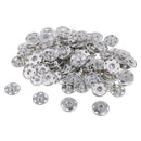 100pcs Metal Snap Buttons Fastener 17mm Clothes Jeans Belts Jacket Clasps