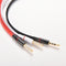 1x3.5mm  Audio Mic Splitter Cable Earphone Headphone Adapter male to 2 Female MO