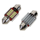 2pcs 4014 12SMD 12V White LED Car Reading Light License Plate Light Bulbs