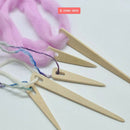 5 Pieces Of Wooden Knitting Fork Child's Play For Children And Adults