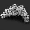 20Pcs Metal Stainless Sewing Machine Bobbins For Brother JANOME SINGER VTI