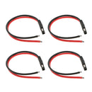 4Pieces 10AWG SAE Harness DIY Extension Adapter For Car Solar Batteries