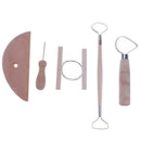 5pcs Set Clay Ceramics Molding Tools Wood Stainless Steel Tools Set