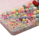 200Pcs 1 Box Mix Colors Acrylic Charm Jewelry Loose Beads for Kids Craft DIY
