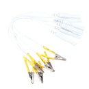 12Pcs/Set Alligator Clip Cable Electronic Acupuncture Treatment Instrume Gw
