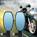 2Pcs Universal 7/8" Handle Bar End Motorcycle Rearview Side Mirrors Motor Bike