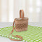 Summer Handmade Woven Women Rattan Shoulder Bags Beach Weave Straw Handbags A