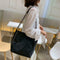 Large Rivet Totes Solid Color Shoulder Handbags Women Leather Crossbody Bag