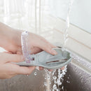 Manual Fish Scale Remover Scaler with Lid Fish Shape Home Kitchen Tool Blue
