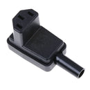 IEC-C13 down angle socket receptacle rewirable female connector plug3CSE