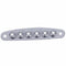 1 Pcs Electric Guitar Bridge String Thru Body Ferrules Bushing Plate - Silv