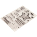 Merry Christmas Greeting Blessings Stamp clear Silicone Craft for ScrapbookingME