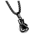 Jewelry Necklace- Chain Boxing Gloves Pendant, 55CM Adjustable - Stainless
