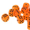 Orange Acrylic D6 Noctilucence Dices 6-Sided Point Spot Game Dice 25pcs/Pack