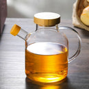 650Ml Olive Oil Dispenser Bottle Horn Mouth Oil Pot Condiment Oil Glass Bot P6F4