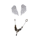 Steampunk Fashion Necklace for Women+Beautiful  Earrings Girl Gifts