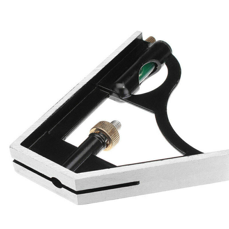 Square Angle Metric Ruler Combination Steel Woodworking Adjustable Level G UFD