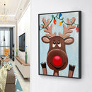 Christmas Sheep Diamond Painting 5D DIY Full Round Drill Wall Arts (B2483) A