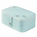 Portable Women Jewelry Box Storage Organizer Girls Travel 2-Layer Rectangle P9K4
