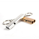 10x Emergency Whistle Stainless Double Tube Lifesaving Outdoor Survival Wh NII