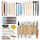 56Pcs Arts Crafts Clay Sculpting Tools Pottery Carving Tool Set Pottery and